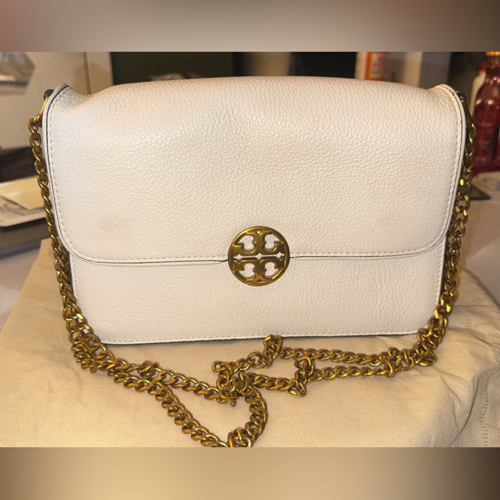 Tory Burch White Leather Bag 2way